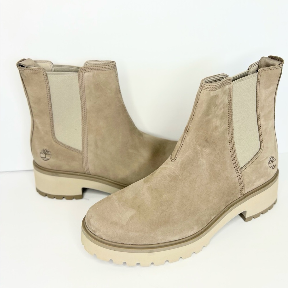 Accepting counter offer)

Timberland Beige Ankle Booties fits like a size 9